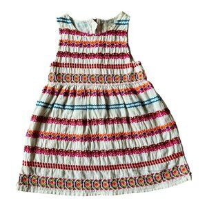 Peek Embroidered Cotton Dress | 18–24 Months